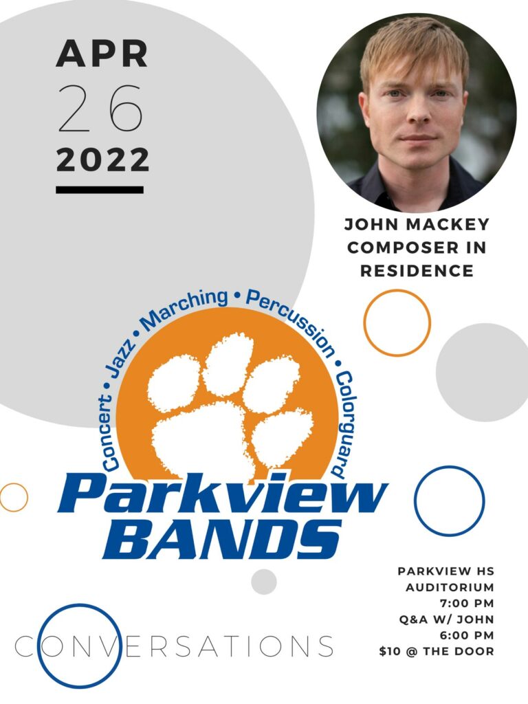 Parkview Bands Spring 2022 Flyer