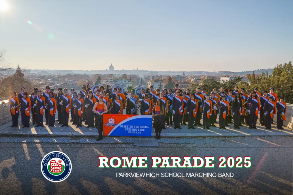 Parkview High School Marching Band 2025 Rome Parade Group